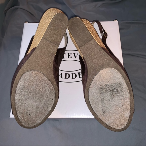 chocolate brown wedge size 10 Steve Madden - Picture 5 of 7